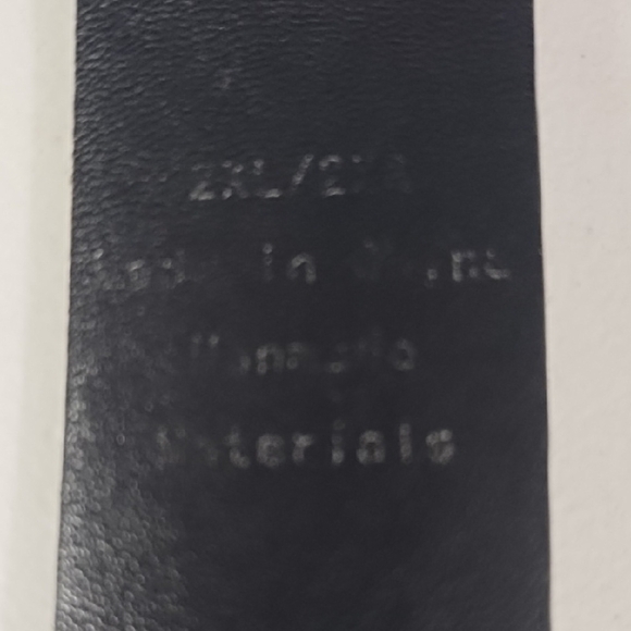 Black Belt Studded Silver Fleur-de-lis Studs & Rhinestones & Encrusted Buckle - Picture 7 of 16